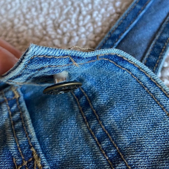 Free People Light Blue Wash Denim Shortalls - Picture 6 of 6